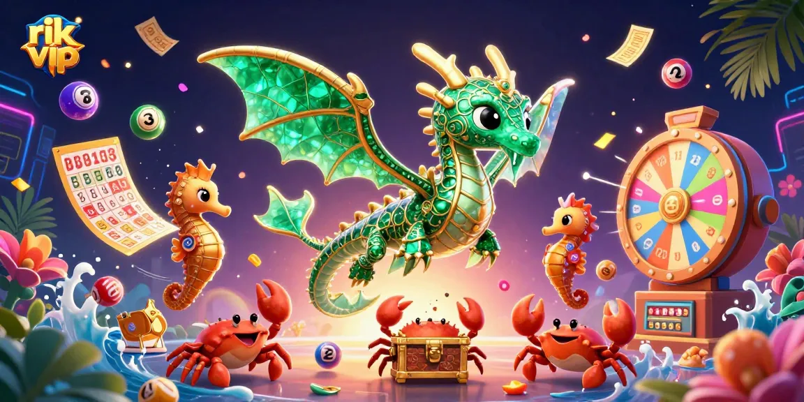 Engage with rik vip's vibrant lottery experience amidst dynamic gaming action