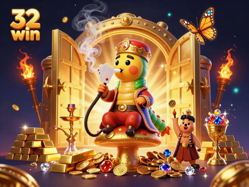 Experience the thrill of 32 win with a captivating virtual casino scene filled with vivid details.