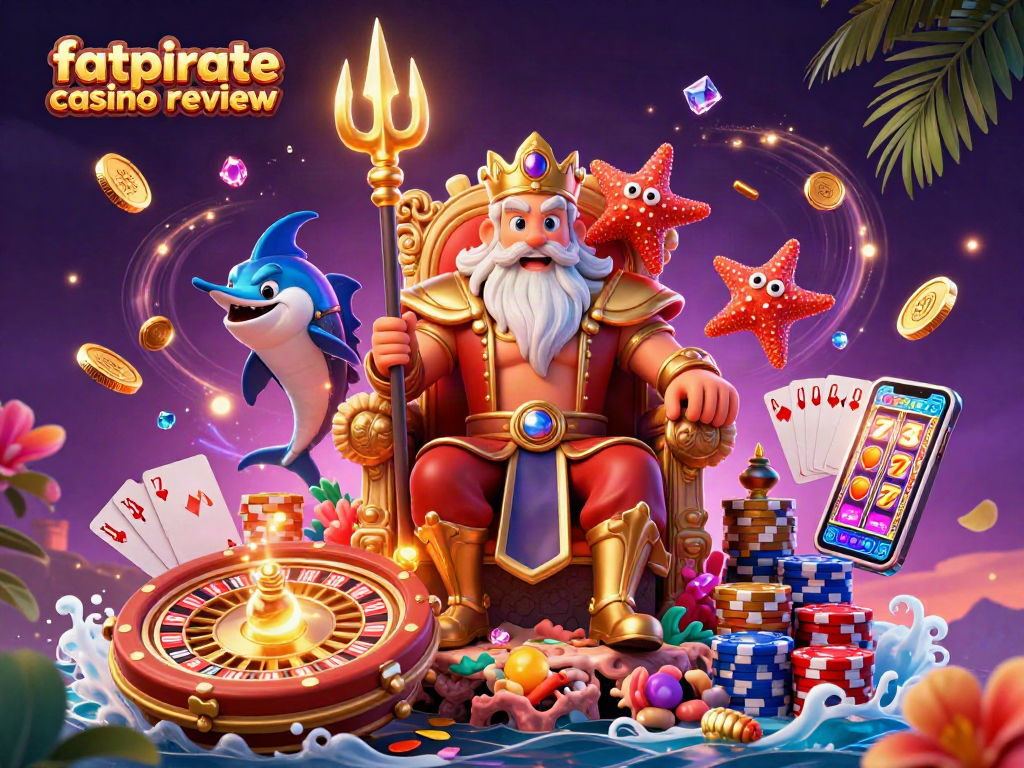 FatPirate Casino Review: Experience the thrill of winning with lively 3D casino elements.