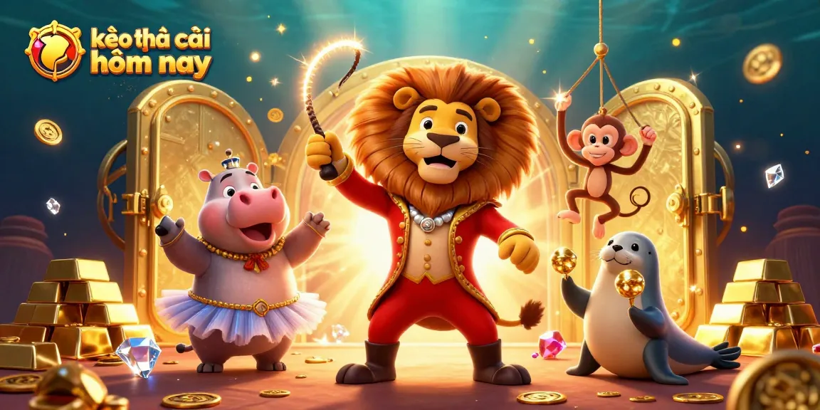 Experience the excitement of kèo nhà cái hôm nay with lively casino characters and shimmering treasures.