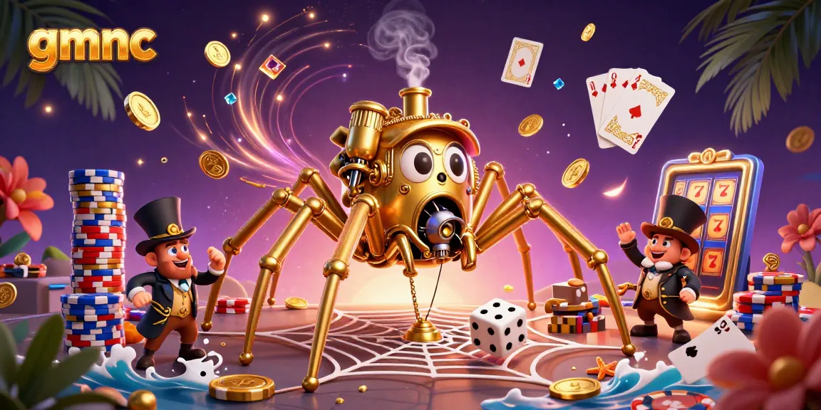 Engage with gmnc’s captivating casino action featuring intricate steampunk characters in a vibrant scene.